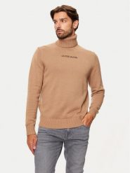 Guess Golf M4BR35 Z3HN2 Beżowy Regular Fit. Brązowe golfy Guess, l, z aplikacjami, z syntetyku, bez kołnierzyka, bez ramiączek. Za 229.99 zł.