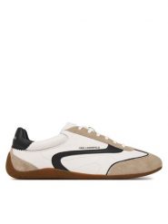 KARL LAGERFELD Sneakersy Devon KL54415 Biały. Białe buty sportowe casual KARL LAGERFELD, bez wzorów, ze skóry, bez zapięcia. Za 879.99 zł.