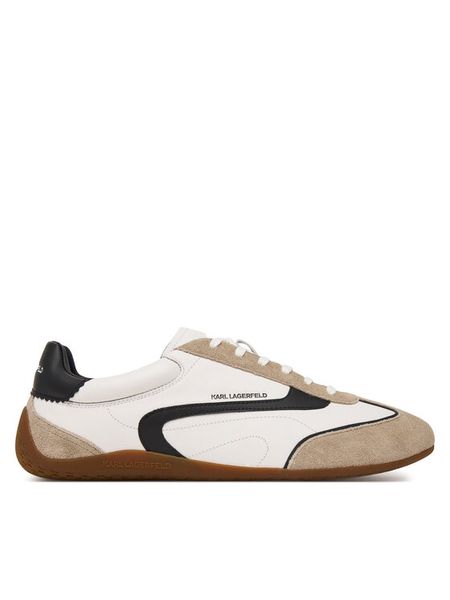 KARL LAGERFELD Sneakersy Devon KL54415 Biały. Białe buty sportowe casual KARL LAGERFELD, bez wzorów, ze skóry, bez zapięcia. Za 879.99 zł.