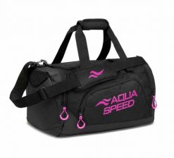 Torba sportowa na basen AQUA SPEED 73 - mała. Czarne torby na ramię Aqua-Speed, bez wzorów, na ramię, małe, bez dodatków. Za 119.90 zł.
