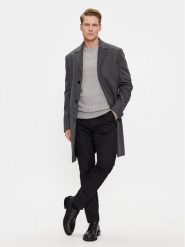 Calvin Klein Płaszcz wełniany K10K110462 Szary Regular Fit. Szare płaszcze CALVIN KLEIN, na zimę, m, bez wzorów, z wełny, bez kaptura. Za 2,299.00 zł.