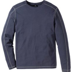 Shirt z bawełny pique , długi rękaw, Regular Fit bonprix niebieski. Bluzki z długim rękawem marki ASICS. Za 49.99 zł.
