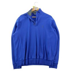 Bluza męska Polo Golf bluza z półzamek. Niebieskie bluzy bez kaptura RALPH LAUREN, l, bez wzorów, z materiału, bez kaptura. Za 168.96 zł.