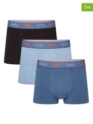 LEE Underwear Bokserki (3 pary) "Arjay" w kolorze granatowym i niebieskim rozmiar: M. Niebieskie bokserki LEE Underwear, m, bez wzorów. Za 86.95 zł.