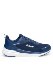 Go Soft Sneakersy MP-123 Granatowy. Niebieskie buty sportowe casual GO SOFT, bez wzorów, z materiału, bez zapięcia. Za 179.99 zł.