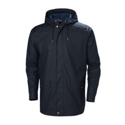 Kurtka uniwersalna męska Helly Hansen Moss Rain Coat. Niebieskie kurtki Helly Hansen, m, bez wzorów, z syntetyku, bez kaptura. Za 733.00 zł.