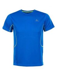 Peak Mountain Koszulka funkcyjna w kolorze niebieskim rozmiar: M. Niebieskie t-shirty sportowe Peak Mountain, bez wzorów, z materiału, bez ramiączek, outdoorowe. Za 78.66 zł.
