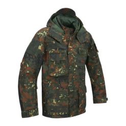 Kurtka męska Brandit Performance Flecktarn. Brązowe kurtki Brandit, m, bez wzorów, z materiału, bez kaptura. Za 572.85 zł.