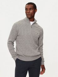 Tommy Hilfiger Sweter Classic MW0MW36532 Szary Regular Fit. Szare swetry rozpinane Tommy Hilfiger, m, bez wzorów, z bawełny, bez kołnierzyka, bez ramiączek. Za 699.99 zł.