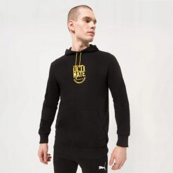 BLUZA MĘSKA SPORTOWA Z KAPTUREM PUMA GRAPHIC HOODIE KOLOR CZARNY. Czarne bluzy z kapturem Puma, l, bez wzorów, z bawełny, z kapturem. Za 322.01 zł.