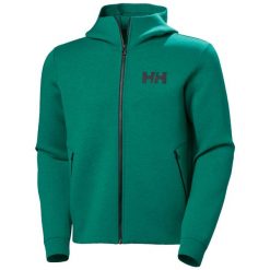 Bluza zapinana na zamek błyskawiczny Helly Hansen Ocean 2.0. Zielone bluzy Helly Hansen, bez wzorów, z materiału, bez kaptura. Za 553.00 zł.