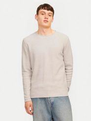 Jack&Jones Sweter Cooper 12258407 Beżowy Regular Fit. Brązowe swetry rozpinane Jack&Jones, m, bez wzorów, z bawełny, bez kołnierzyka, bez ramiączek. Za 99.99 zł.