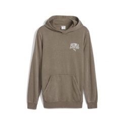 Męska bluza z kapturem z efektem sprania PUMA Class PUMA Totally Taupe Brown. Brązowe bluzy z kapturem Puma, m, bez wzorów, z gumy, z kapturem. W wyprzedaży za 236.65 zł.