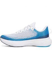 Under Armour Buty w kolorze biało-niebieskim do biegania rozmiar: 45. Białe buty do biegania Under Armour, bez wzorów, z materiału, bez zapięcia, do biegania. Za 219.99 zł.