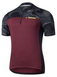 Protective Koszulka kolarska "Scotch" w kolorze bordowo-szarym rozmiar: 3XL. Czerwone t-shirty sportowe Protective, bez wzorów, bez ramiączek, rowerowe. Za 128.25 zł.