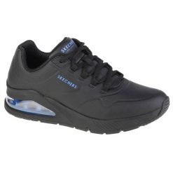 Buty do chodzenia męskie, Skechers Uno 2. Czarne buty sportowe casual Skechers, bez wzorów, z gumy, bez zapięcia. Za 382.00 zł.