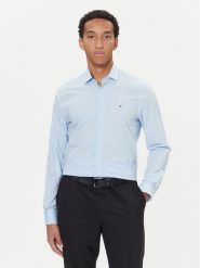 Tommy Hilfiger Koszula MW0MW40524 Błękitny Slim Fit. Niebieskie koszule Tommy Hilfiger, m, bez wzorów, z bawełny, bez kołnierzyka, bez ramiączek. Za 329.99 zł.