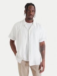 Calvin Klein Koszula LV04LF137G Biały Relaxed Fit. Białe koszule CALVIN KLEIN, m, bez wzorów, z syntetyku, bez kołnierzyka, bez ramiączek. Za 369.99 zł.