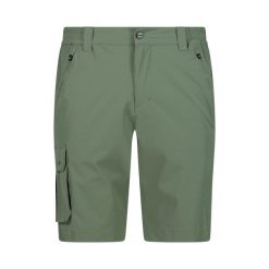 Spodenki męskie CMP Bermuda. Zielone szorty CMP, m, bez wzorów, sportowe. Za 119.99 zł.