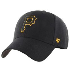 Czapka z daszkiem męska MLB Pittsburgh Pirates Cap. Czarne czapki z daszkiem 47 Brand, bez wzorów, z wełny. Za 167.00 zł.