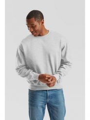 Bluza Sudadera Fruit Of The Loom Supercotton Adulto w kolorze szarym. Czarne bluzy z kapturem Fruit of the Loom, m, bez wzorów, z bawełny, z kapturem. Za 181.99 zł.