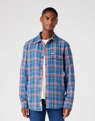 WRANGLER SHACKET MĘSKA KOSZULA W KRATĘ DŁUGI RĘKAW W5B3BXA20 112146103. Koszule Wrangler, m, bez wzorów, bez kołnierzyka, bez ramiączek. Za 129.99 zł.