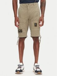 Aeronautica Militare Szorty materiałowe 251BE041CT1122 Khaki Regular Fit. Brązowe szorty Aeronautica Militare, m, bez wzorów, z bawełny. Za 779.99 zł.