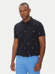 Tommy Hilfiger Polo Critter MW0MW39044 Granatowy Regular Fit. Niebieskie koszulki polo Tommy Hilfiger, m, bez wzorów, z bawełny, bez kołnierzyka, bez ramiączek. Za 379.99 zł.