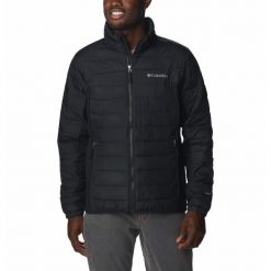 Kurtka Pikowana Męska Columbia Powder Lite Hybrid Jacket. Czarne kurtki Columbia, m, bez wzorów, z puchu, bez kaptura. Za 519.99 zł.
