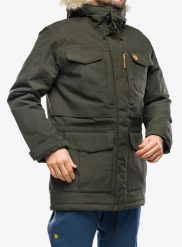 Kurtka ocieplana męska Fjallraven Nuuk Parka. Zielone kurtki Fjällräven, m, bez wzorów, z futra, bez kaptura. Za 1,869.99 zł.