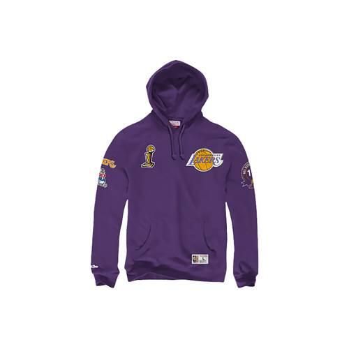 Bluza sportowa męska Mitchell & Ness Champ City Los Angeles Lakers. Fioletowe bluzy z kapturem Mitchell & Ness, m, bez wzorów, z materiału, z kapturem. Za 669.00 zł.