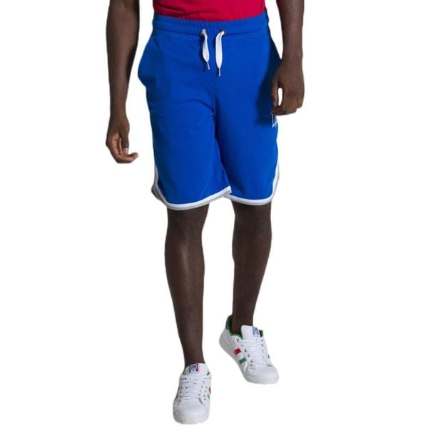 Letnie szorty męskie Basic. Niebieskie szorty LEONE 1947 APPAREL, l, bez wzorów, z tkaniny, sportowe. Za 98.51 zł.