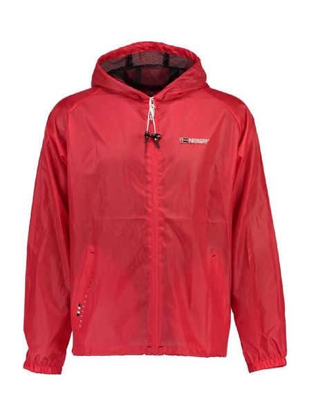 Geographical Norway Kurtka przeciwwiatrowa "Boat Men" w kolorze czerwonym rozmiar: S. Czerwone kurtki Geographical Norway, s, bez wzorów, z kapturem. Za 70.90 zł.