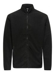 ONLY & SONS Kurtka polarowa "Sakeem" w kolorze czarnym rozmiar: XL. Czarne kurtki Only & Sons, xl, bez wzorów, z polaru, bez kaptura. Za 92.21 zł.