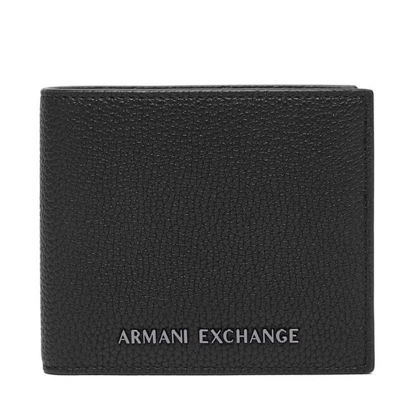 Portfel Armani Exchange. Czarne portfele Armani Exchange, bez wzorów. Za 329.99 zł.