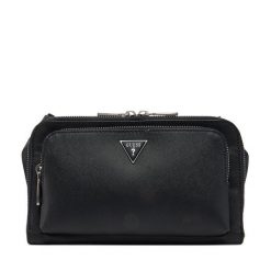 Saszetka nerka Guess. Czarne saszetki i nerki Guess, z aplikacjami. Za 379.99 zł.