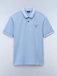 NAPAPIJRY Koszulka polo "Elbas" w kolorze błękitnym rozmiar: XXL. Niebieskie koszulki polo NAPAPIJRY, xxl, bez wzorów, z bawełny, bez kołnierzyka, bez ramiączek. Za 119.40 zł.