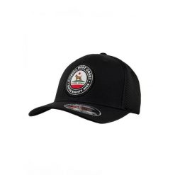 Czapka męska Pitbull Snapback Classic SEASCAPE. Czarne czapki z daszkiem PITBULL, na wiosnę, bez wzorów, z meshu. Za 117.99 zł.