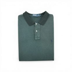 Second life - Męska koszulka polo z krótkim rękawem szara - Stan bardzo dobry. Szare koszulki polo RALPH LAUREN, m, bez wzorów, bez kołnierzyka, bez ramiączek, na golfa. Za 106.46 zł.