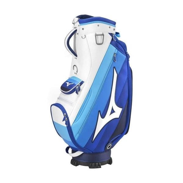 Torba golfowa Mizuno Tour Staff 2025 – Cart Bag – biało niebieska. Białe torby na ramię Mizuno, bez wzorów, z bawełny, na ramię, duże, bez dodatków. Za 1,239.47 zł.