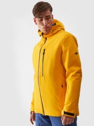 4F Kurtka narciarska membrana 15000 męska - żółta XXL. Żółte kurtki narciarskie i snowboardowe 4F, m, z aplikacjami, z dzianiny, narciarskie, thinsulate. W wyprzedaży za 499.99 zł.