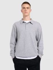 4F Bluza dresowa regular z kołnierzykiem męska - szara XL. Szare bluzy 4F, m, bez wzorów, z dresówki, bez kaptura. Za 149.99 zł.