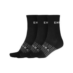 Skarpety do biegania Endura Coolmax® (x3). Czarne buty do biegania ENDURA, bez wzorów, bez zapięcia, do biegania. Za 83.99 zł.