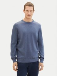 Tom Tailor Sweter 1038426 Niebieski Regular Fit. Niebieskie swetry rozpinane Tom Tailor, m, bez wzorów, z bawełny, bez kołnierzyka, bez ramiączek. Za 89.99 zł.