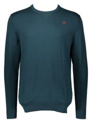 The Time of Bocha Sweter w kolorze morskim rozmiar: XL. Niebieskie swetry nierozpinane The Time of Bocha, xl, bez wzorów, z bawełny, bez kołnierzyka, bez ramiączek. Za 153.71 zł.