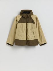 Kurtka z kapturem - wielobarwny. Kurtki Reserved, l, bez wzorów, z tkaniny, z kapturem. Za 159.99 zł.