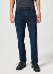 MĘSKIE SPODNIE JEANSOWE WRANGLER GREENSBORO INDIGO NOIR 112357411. Niebieskie jeansy Wrangler, l. Za 219.99 zł.