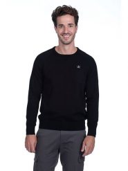 The Time of Bocha Sweter "Corner" w kolorze czarnym rozmiar: M. Czarne swetry nierozpinane The Time of Bocha, m, bez wzorów, z bawełny, bez kołnierzyka, bez ramiączek. Za 118.84 zł.