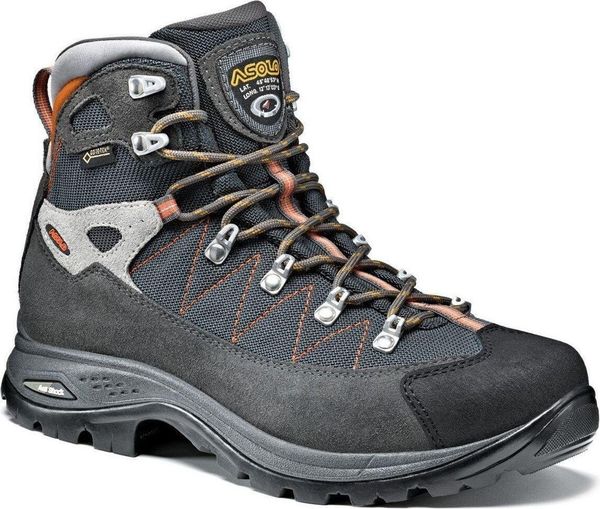 Buty trekkingowe męskie Asolo Finder GV MM. Szare buty turystyczne Asolo, bez wzorów, z gore-texu, za kostkę, bez zapięcia, trekkingowe, gore-tex. Za 786.25 zł.