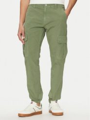 Tommy Jeans Joggery Ryan DM0DM20284 Zielony Regular Fit. Zielone joggery i bojówki Tommy Jeans, m, bez wzorów, z bawełny. Za 299.99 zł.